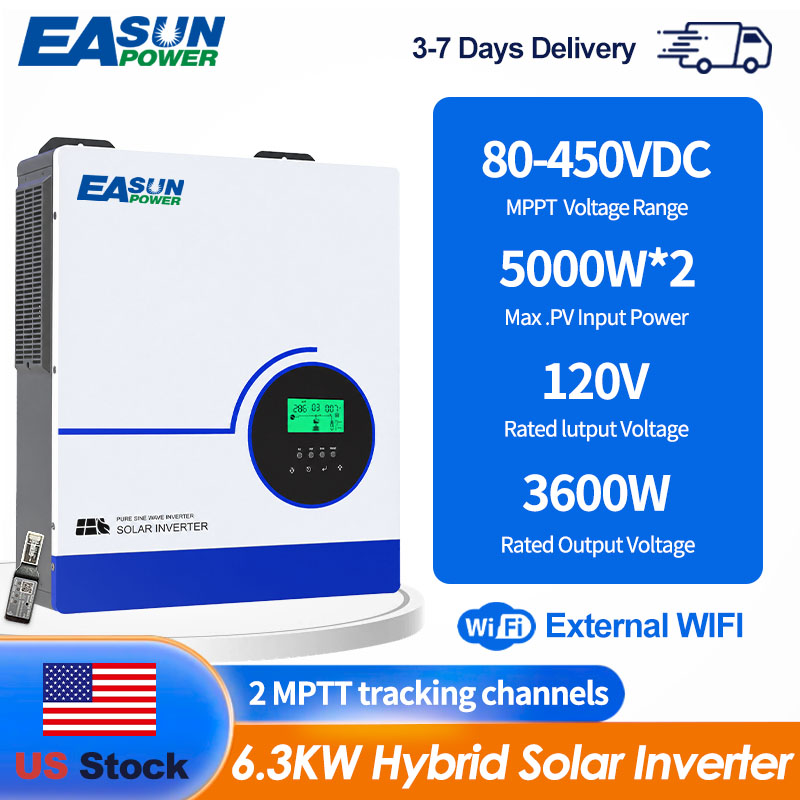 Grid Tie Inverter Limiter 2000W - EASUN POWER 6300W – hybrydowy falownik