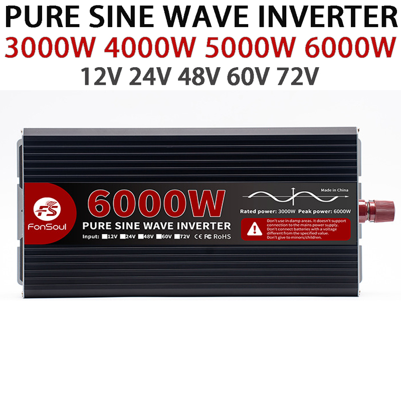 Pure Sine Wave Inverter 5000W 48V 220V - 6000W 5000W 4000W 3000W Inwerter z