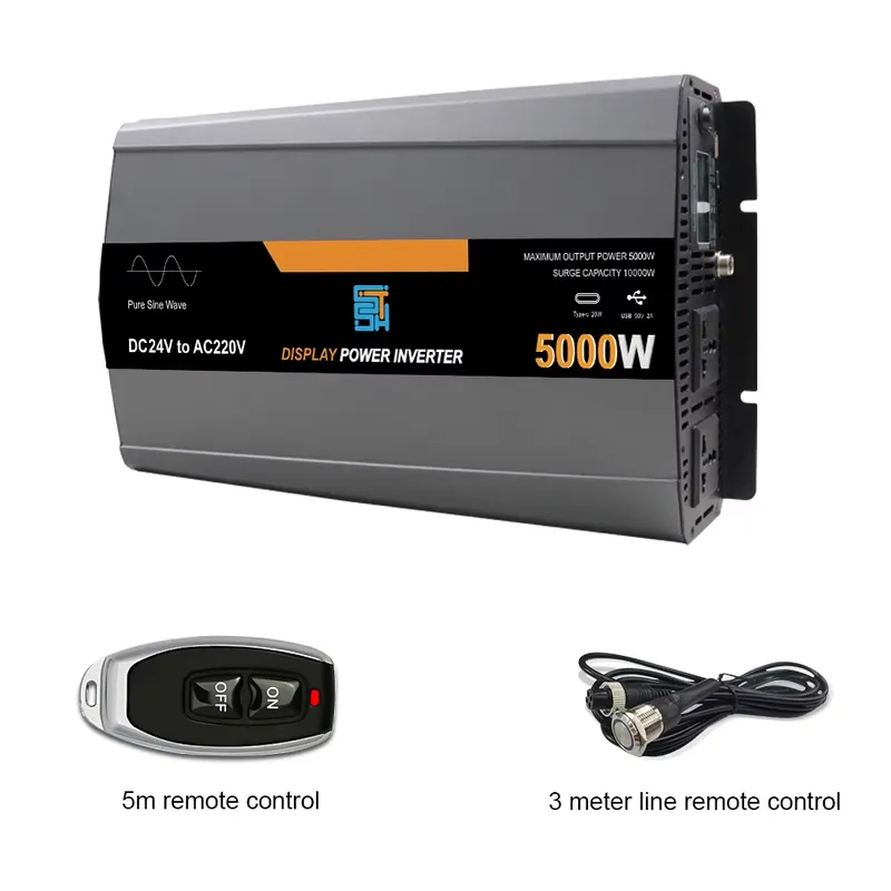 Przetwornica napięcia DC 12V 2 – Pure Sine Wave Inverter 5000W 48V 220V recenzja i cena